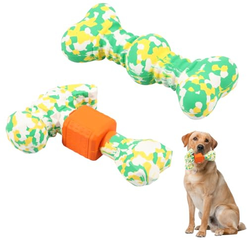 Toaboa 2 Pack -Kau -Spielzeug -Kit sicherer attraktiver Knochen Harter Hund Zahnen Spielzeuge Firma Vielseitige Kau -Hundeknochen für Ihre verwendet
