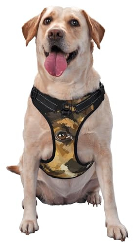 Deutscher Schäferhund, Haustiergeschirr, Verstellbares reflektierendes Hundegeschirr, Haustierleinenweste,XL