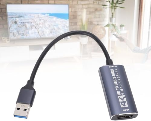 Video -Capture -Karten, 4K HDMI zu USB 3.0 Video Capture -Gerät, 1080p HD 60FPS Übertragung Live- und Video Audio Grabber