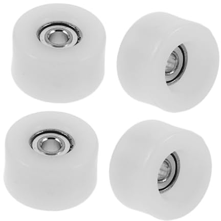 Kisangel 4 Stück Finger Skateboard Räder mit Lagern Stabile und Bunte Skateboard kugellager Zubehörteile für Einfache Montage und Reparatur von Fingerboards