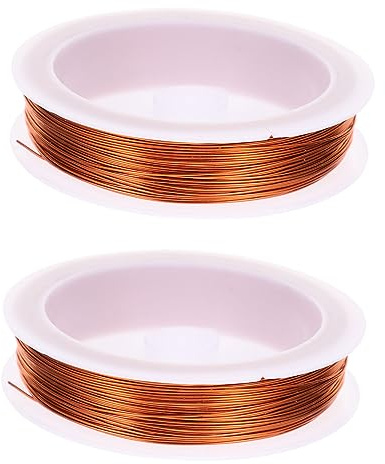 MOKKHNB 2rollos Alambre De Color Hecho Mano Alambre Artístico Para Joyería Artesanal Para Manualidades Como Flores