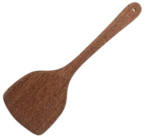 HOODANCOS Spatola in Legno per Cucinare Resistente e Liscia Spatola Wok Antiaderente per Friggere Uova Girare e Mescolare per Cucina e Brace