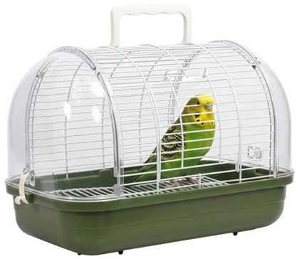 Reisekäfig für Vögel, Transportbox für Vögel, Transportkäfig für Wellensittiche, für den Innen- und Außenbereich, Balkon, Wohnzimmer, Sittiche, Kanarienvögel, Lovebird