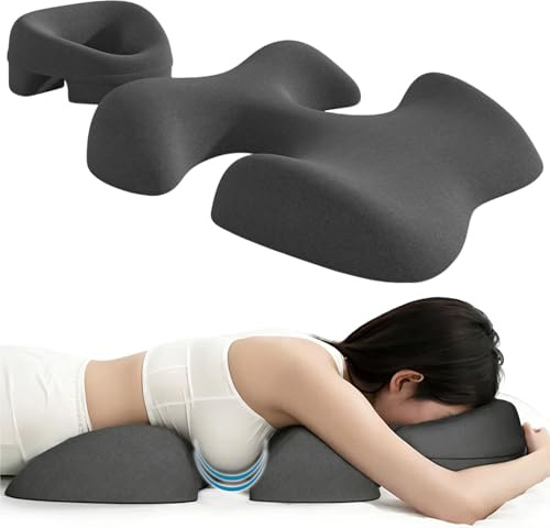 Massage Brustkissen Gesichtskissen Set, Ergonomische Kopfstütze für Bauchlage, Stützkissen für Brust und Bauch, Memory Foam, Weich Atmungsaktiv, Abnehmbarer Bezug, Für Spa, Schönheitssalon und Zuhause