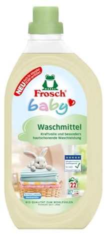 Frosch Baby tvättmedel – 1,5 l, vätska, babytvättmedel, kamomill, 21 tvättlaster