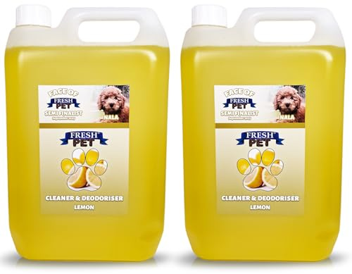 FRESH PET URINE SMELL ODOUR REMOVER 2 x 5L - TRADE Chem (LEMON)