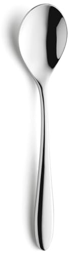 Amefa Caja 12 Cucharas Postre Inox Cuba de Acero Inox 19,8cm-2,5mm | Acero, Acero Inox, forma rectangular, acabado brillo, 19,8cm-2,5mm