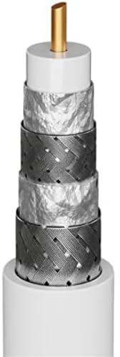 Goobay 74022 SAT Koaxialkabel Satellitenkabel 120 dB / Antennenkabel 500m / 4fach geschirmt / Kabelfernsehen HDTV - DVB-T - DVB-S Fernsehkabel / CCS Koax SAT Kabel / Weiß / 500m