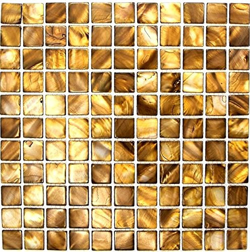 Mosaik Fliese Muschel beigebraun für WAND BAD WC DUSCHE KÜCHE FLIESENSPIEGEL THEKENVERKLEIDUNG BADEWANNENVERKLEIDUNG Mosaikmatte Mosaikplatte