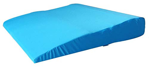 HUOQILIN Medical Venenkissen, Venenkeil, Entspannungskissen - Aus Weichem Baumwoll - Abnehmbarer, Waschbarer Bezug - 59x60x10 cm,Blue