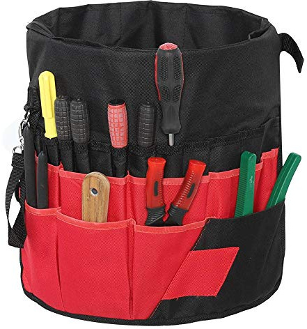 Nikou Seau à Outils, Organisateur de Sac de Seau de Rangement Jardin Porte-Outils de Jardinage avec 42 Poches, Convient aux Seaux de 5 Gallons