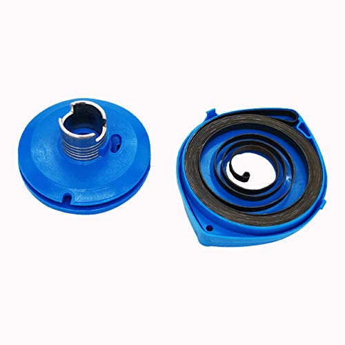 Starter Rope Pulley + Recoil Return Spring Replacement for Cut-Off K750 K760 K950 Replaces 506 25 81-02
