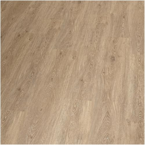 HORI Klick Hartvinylboden Rigid SPC Landhausdiele XL Holzoptik - Klick-Vinyl mit Trittschalldämmung - schwimmende Verlegung - - 152,2 x 23,5 x 0,5 cm - 2,148 m² - 6 Dielen