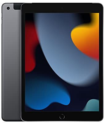 Apple 2021 iPad (10.2-inch iPad, Wi-Fi + Cellular, 256GB) - Space Grey (9th Generation)