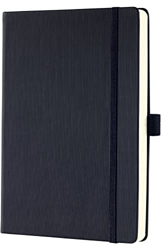 SIGEL CO705 Undatierter Tagesplaner mit 365 Tages-Kalendarium, ca. A5, schwarz, Hardcover, für 1 Jahr, inkl. Erfolgsjournal, aus nachhaltigem Papier, Conceptum, undated Planner
