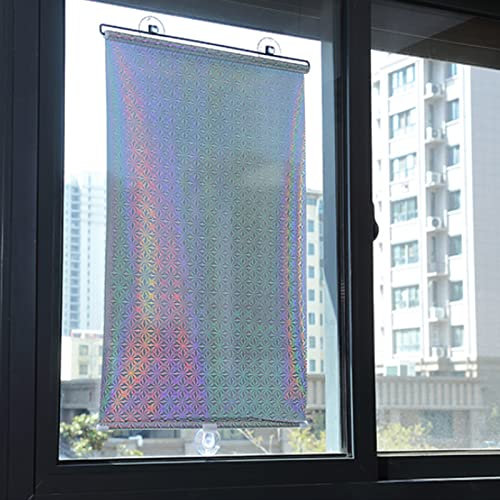 Sonnenschutz Hitzeschutz Rollos für Fenster,Ohne Bohren Thermorollo Fensterrollo Verdunklungsrollo mit Saugnäpfen,Blickdicht Sichtschutz Jalousie für Wohnzimmer Schlafzimmer Büro (50x125cm(19.7x49in))