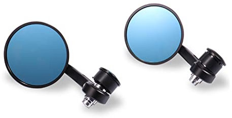 Rückspiegel Motorrad-Rückspiegel CNC-Aluminium-Hilfsspiegel Passend Für 13-14 Mm 17-19 Mm Lenkerenden Für Cafe Racer Für Royal Für Enfield Lenkerendenspiegel