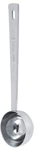 ANKROYU Cuchara medidora de acero inoxidable de 15 ml/30 ml, cuchara para cenar, cuchara para medir una cuchara para café, herramienta de cocina para cuchara, café o cocina, plata.(15ml)