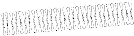 Cabilock 60 Stück Drehbare Haken Aus Edelstahl S-Haken Windspiele Outdoor-Hängegestelle Für Kleidung Robuste Drehbare Clip-Hängehaken Hängende Windspiele Für Garten Vogelhäuschen