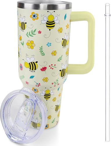 Lumumanber 4 oz bi-tumlare med handtag och sugrör, resemugg vattenflaska, rostfritt stål isolerad kopp med lock och sugrör, födelsedagspresenter julklappar