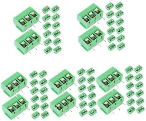 Gatuida 250stücke Polige Anschlussklemmen Für Pcb Isolierte Schraubklemmen Für Elektrische Kompakt Und Leicht Für Vielseitige Anwendungen Der Elektronik