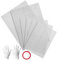 6 Piezas de Malla de Alambre de Acero Inoxidable 304, 20 Mallas Malla Metalica Fina de 30x21 cm, Rejilla Metálica Para Jardin de Seguridad de 15x21 cm con Guantes y Cinta