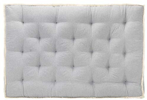 LAPOOH Palettensofa-Kissen, Palettenkissen, Paletten Polster, Pallettensitzkissen, Outdoor Kissen, Polster Palettenmöbel, Paletten Sitzkissen, Grau 120x80x10 cm