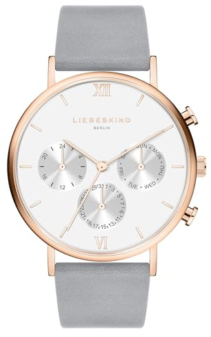 Liebeskind Berlin Damen Chronograph – Rundes Gehäuse (40 & 36 mm) – Quarzwerk – Edelstahl- oder Lederarmband – 5 ATM wasserdicht – Modernes Design