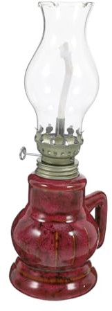 Cabilock Vintage Kerosinlampe Mit Klarem Rustikale Öllaterne Für Innenräume Und Notbeleuchtung Dekoratives Accessoire Für Zuhause Handlich Und Praktisch Für Camping Und Notfälle