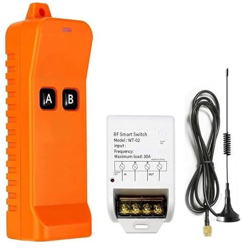 Interruptor de control remoto inalámbrico AC 220V 868MHZ 3000W RF receptor industrial transmisor industrial para bomba de agua iluminación universal