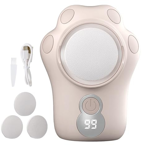 Racloir électrique pour callosités - 2 heures - Charge rapide - Avec lumière LED - Pour femmes, hommes, adultes et personnes âgées