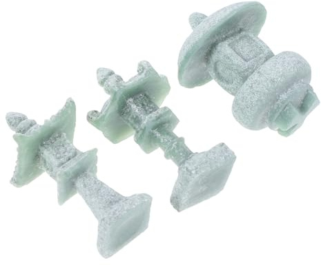 UKCOCO 3 Minifiguras De Bonsái con Farol De Piedra Adorno para Jardín Farol Japonés Decoración para Pecera Figuras De Jardín En Miniatura Decoración Asiática para Exteriores