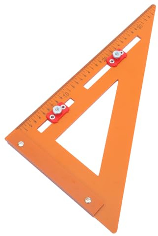 POPETPOP Escuadra De Posicionamiento y Medición De Alta Precisión 220x380 Mm De Baquelita, Herramienta Práctica Para Carpintería, Dibujo Técnico y Ingeniería, Uso Profesional y Arquitectónico
