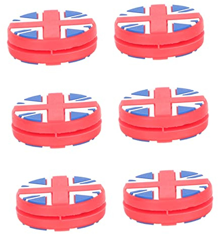 VICASKY 6pezzi Ammortizzatori Tennis in Silicone per Racchetta Antivibrazione Professionali Accessori Pratici per Giocatori Adatti Varie Racchette Design Bandiera Nazionale