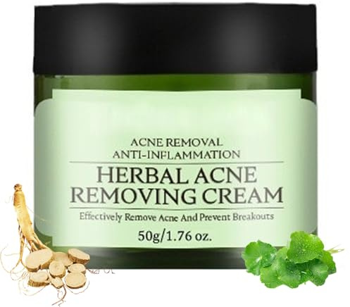 ARCHIDATE Acne Removing Face Cream, Natural Formula Herbal Acne Cream for Oily Prone Combination Skin, Reduce Pimples, Blemishes, Blackheads, Clean and Purify Pores, Control Oil, Soothe & Calm Skin