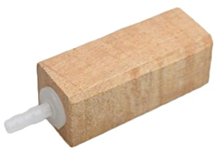 CeaBulo Sauerstofferhöhender Fisch für Aquarien, Holz-Luftstein, Mineralblasen-Freisetzung, Aquarium, Hydrokultur und Aquaponisches Aquarium