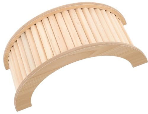 SHINEOFI Puente de Madera Juguete Decorativo y Cómodo para Hámster Escalera para Trepar Adecuado para Ejercicio y Entretenimiento para Pequeños Animales