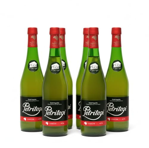 Petritegi D.O. – Sidra Natural del País Vasco 100% Manzanas Autóctonas | Denominación de Origen Euskal Sagardoa | Medalla de Oro Sagardo Forum 2019 | 6% vol (Pack 6)