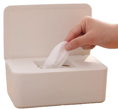 Feuchttuchspender für Babys und Erwachsene, Aufbewahrungsbox für Baby- und Erwachsenen-Feuchttücher, Aufbewahrungsbox für Bad, Küche, Schlafzimmer, Wohnzimmer und Büro, Mehrzweckbox für | Für Zuhause, Badezimmer, Küche, Schlafzimmer, Wohnzimmer, Büro, Mehrzweck-Aufbewahrungsbox für trockene Tücher und Masken