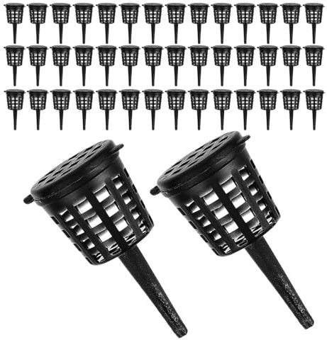 IWOWHERO Panier à Engrais pour Bonsaï 180 Pcs en Plastique avec Couvercle Boîte à Engrais Étanche pour Aquarium Plantes Aquatiques et Jardin Dosage Précis et Utilisation Polyvalente
