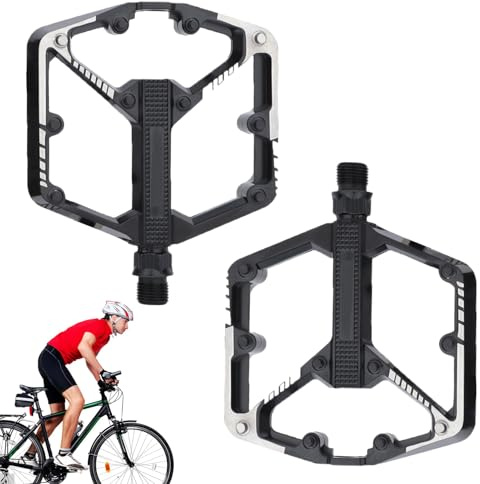 Pédales de vélo de course, pièces de rechange plates antidérapantes, pédales de vélo avec broches antidérapantes, pour le cyclisme, les voyages en plein air, la randonnée, le vélo, l'entraînement