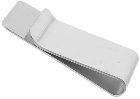 Tofficu Pinzas Elegante de Inoxidable Doble Billetes para Cara Acero Diseño Que Caben para Hombre y Mujer en Bolsillo Delantero