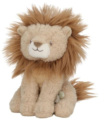 Little Dutch Stofftier - Plüschtier - Kuscheltier Löwe - für Babys und Kleinkinder ab der Geburt - Unisex - Safari Friends - gelb (17 cm)