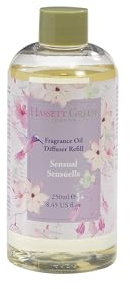Hassett Green London - Sensual Sensuelle Lavender & Rose - Fragrance Oil Reed Diffuser Refill - Larger Size 250ml Bottle