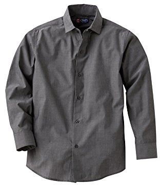 Chaps Big Boys Iridescent Button-Down Shirt, Grey (XX-Small (4/5))