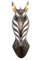 Artisanal máscara cebra madera H50 cm. Déco pared exótico africana