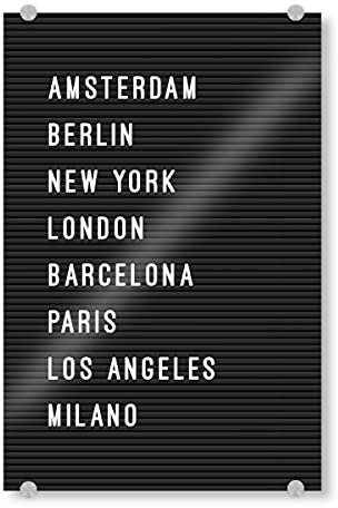 artboxONE Acrylglasbild 30x20 cm Städte Letterboard Städte Welt - Bild letterboard Berlin Blackboard