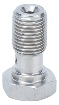 Banjo Adapter M10x1.0,0.8in Banjo Bolzen Fitting M10x1.0 Edelstahl Korrosionsbeständiges Zubehör für Auto