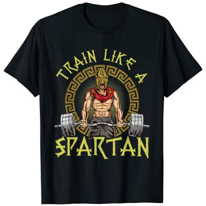Spartan Weightlifting Bodybuilder Warrior Beast Gym Workout T-Shirt