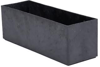 e-floor Blumentopf 30x10x10 cm Pflanzkübe Gartentopf Topf Blumenkasten mit Wasserspeicher Balkon Terrasse, Garten Blumenkübel Blumentrog rechteck schwarz
